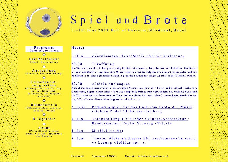 Zehntägiges Kulturfestival «Spiel und Brote»